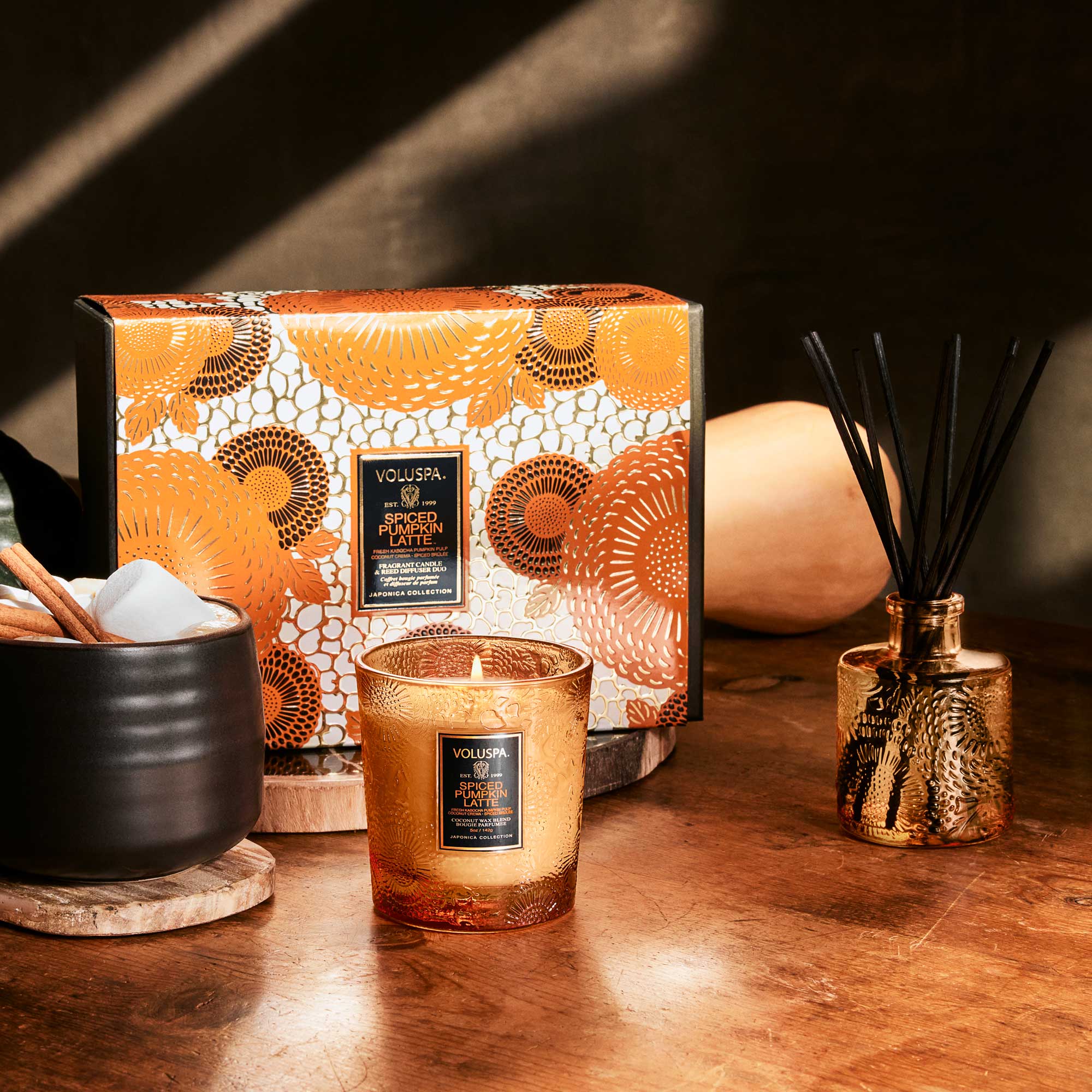 Spiced Pumpkin Latte - Demi Candle & Diffuser Gift Set