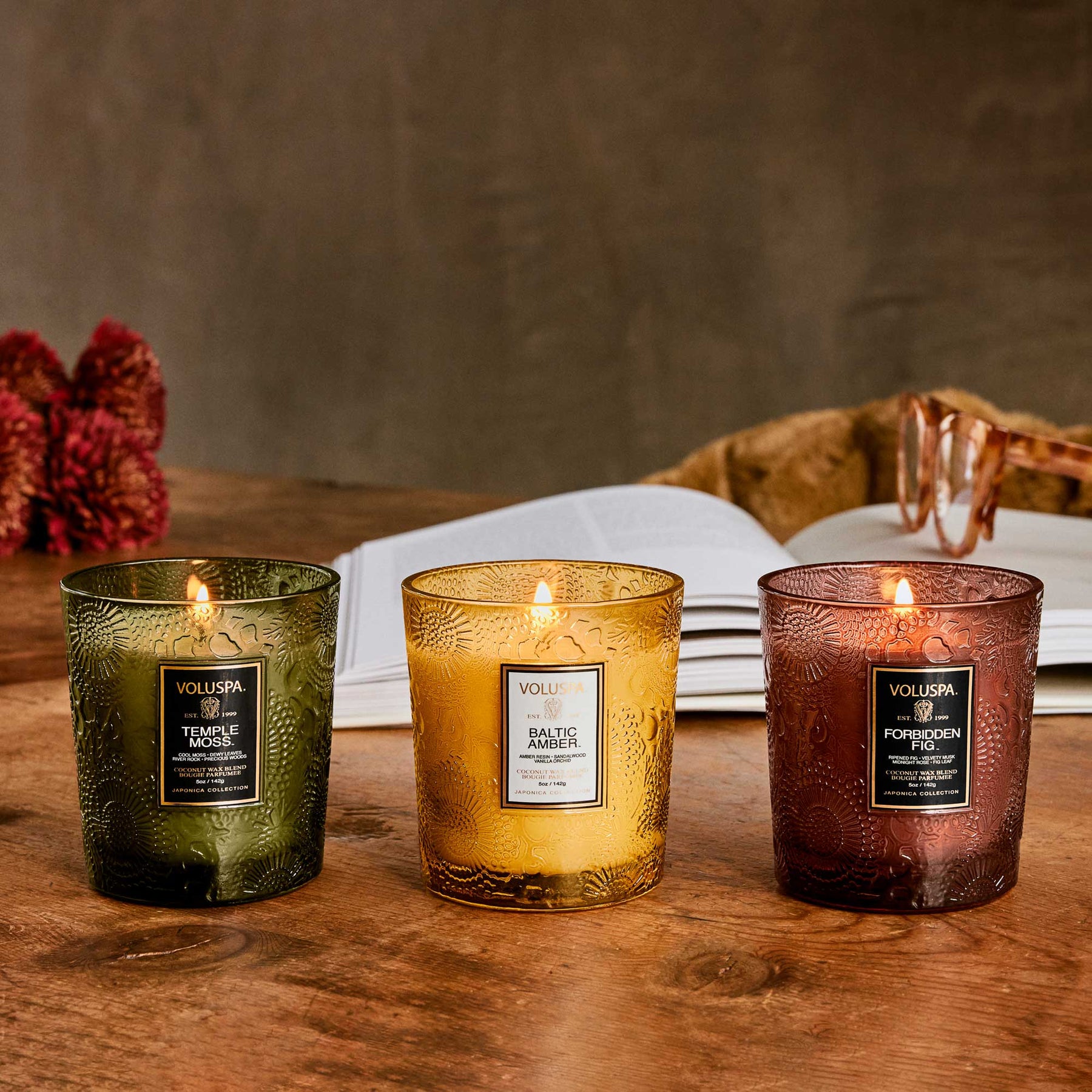 Fragrant Foliage - 3 Demi Candle Gift Set