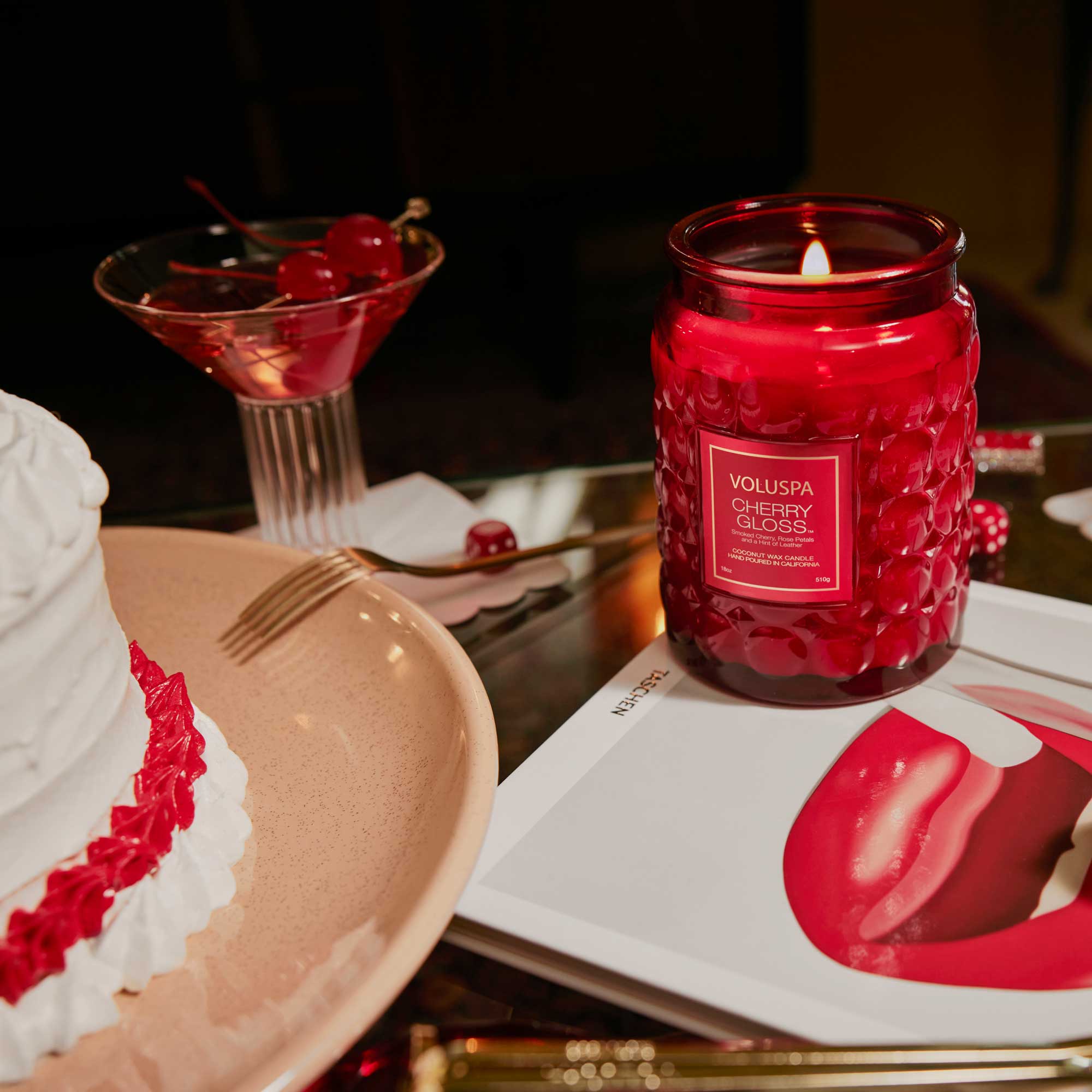 Cherry Gloss - Large Jar Candle