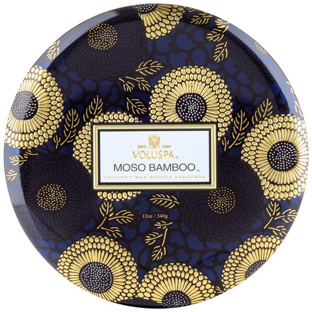 Moso Bamboo - 3 Wick Tin Candle