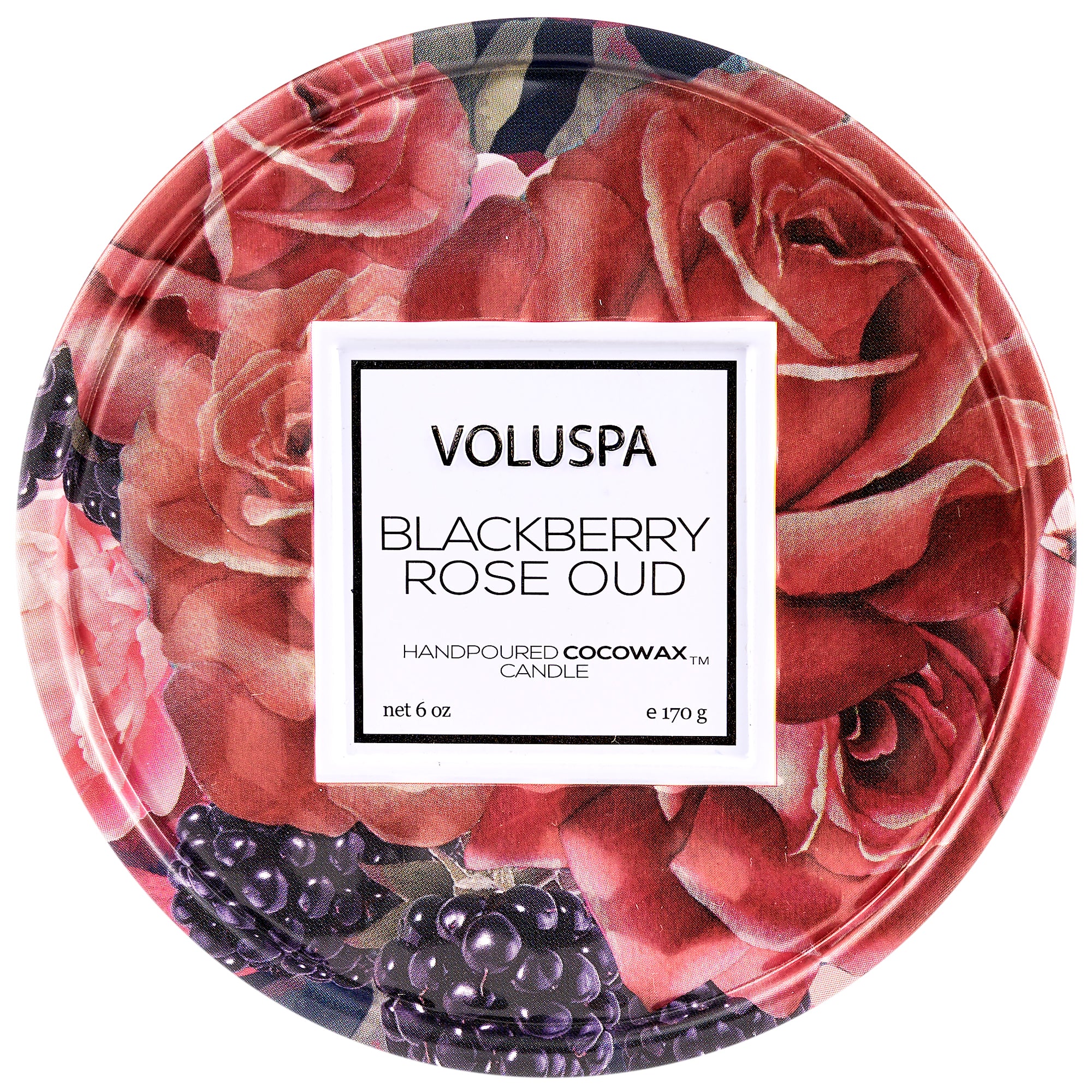 Blackberry Rose Oud - 2 Wick Tin Candle
