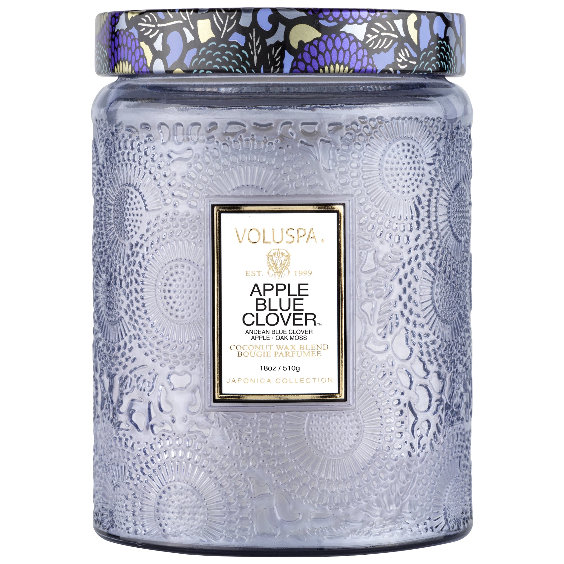 Apple Blue Clover - Large Jar Candle