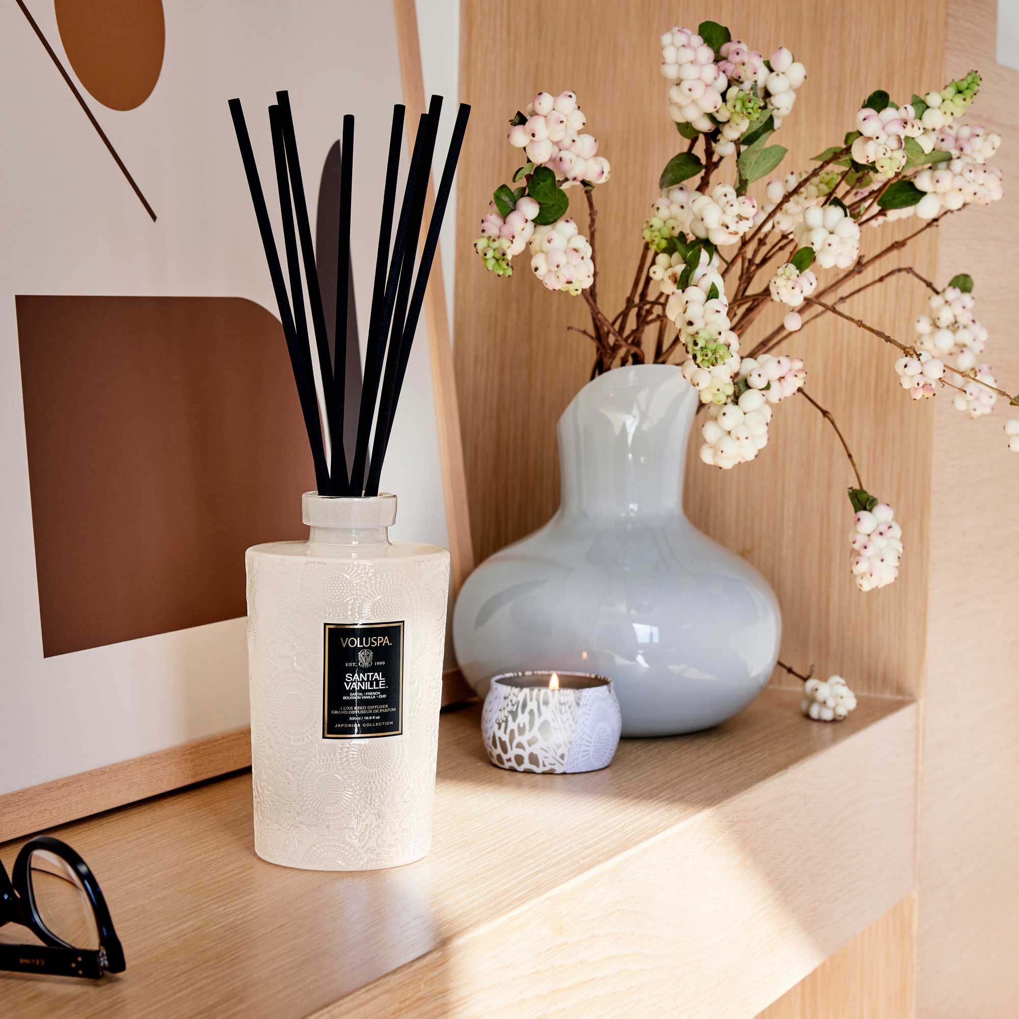 Santal Vanille | Luxe Reed Diffuser | VOLUSPA