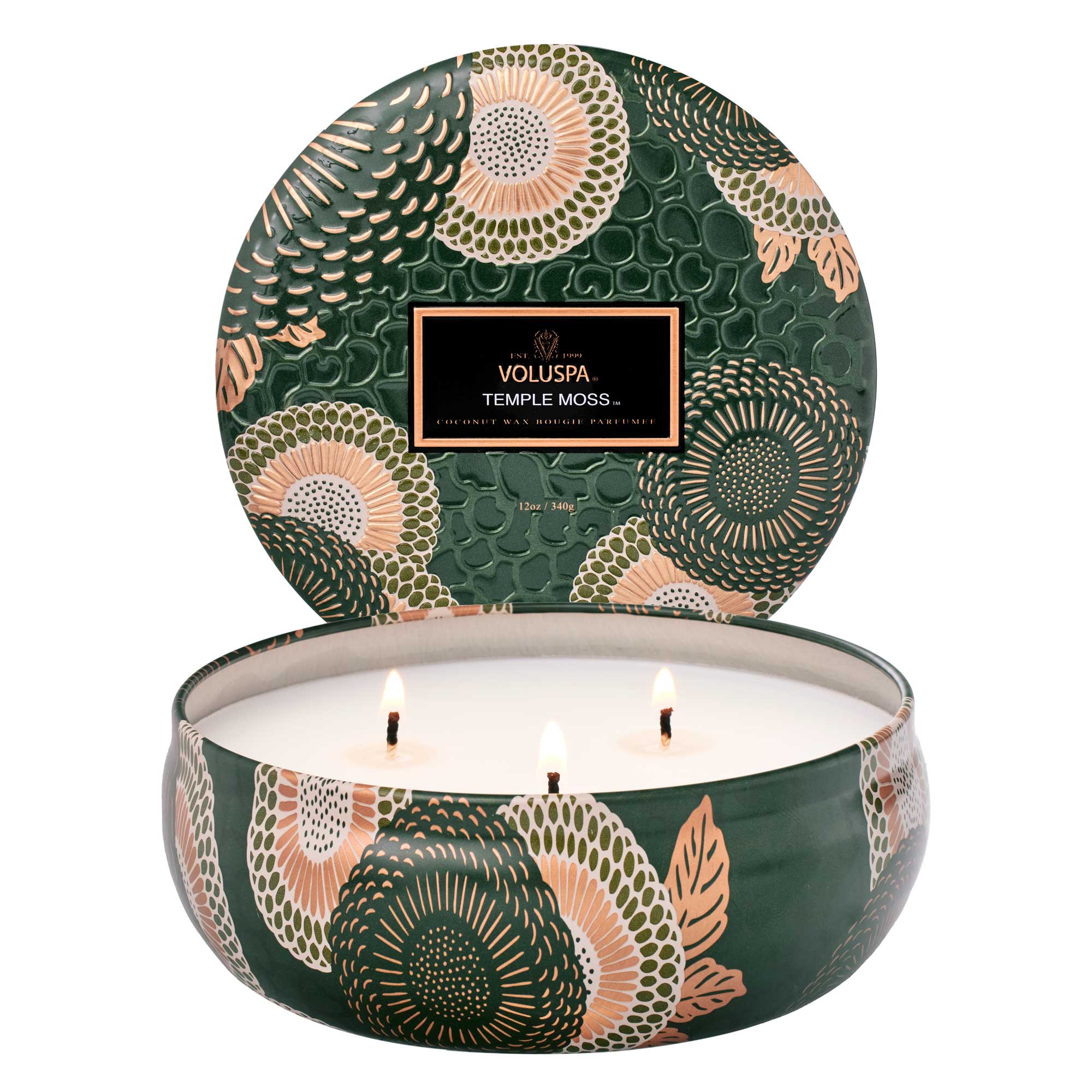 Temple Moss - 3 Wick Tin Candle
