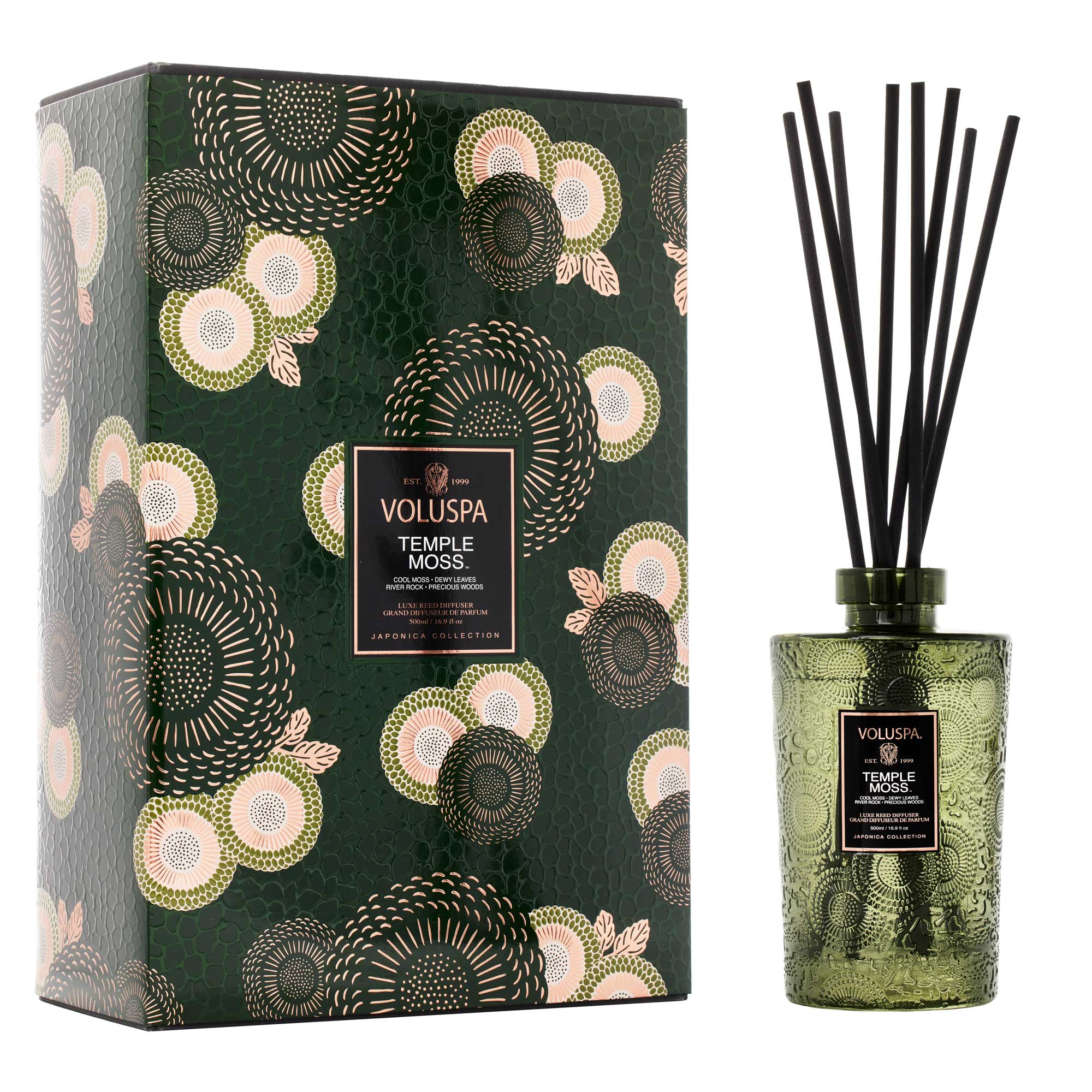 Temple Moss | Luxe Reed Diffuser | VOLUSPA
