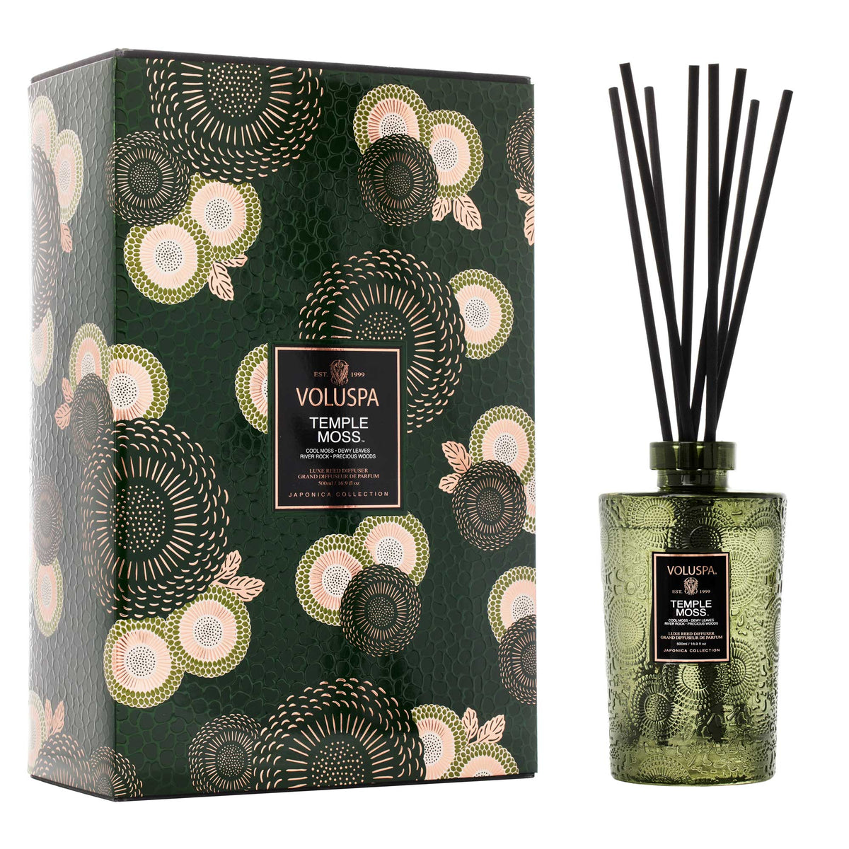 Temple Moss | Luxe Reed Diffuser | VOLUSPA
