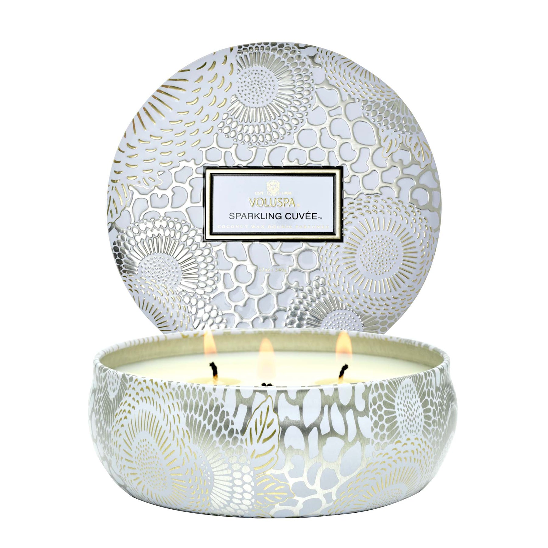 Sparkling Cuvée - 3 Wick Tin Candle