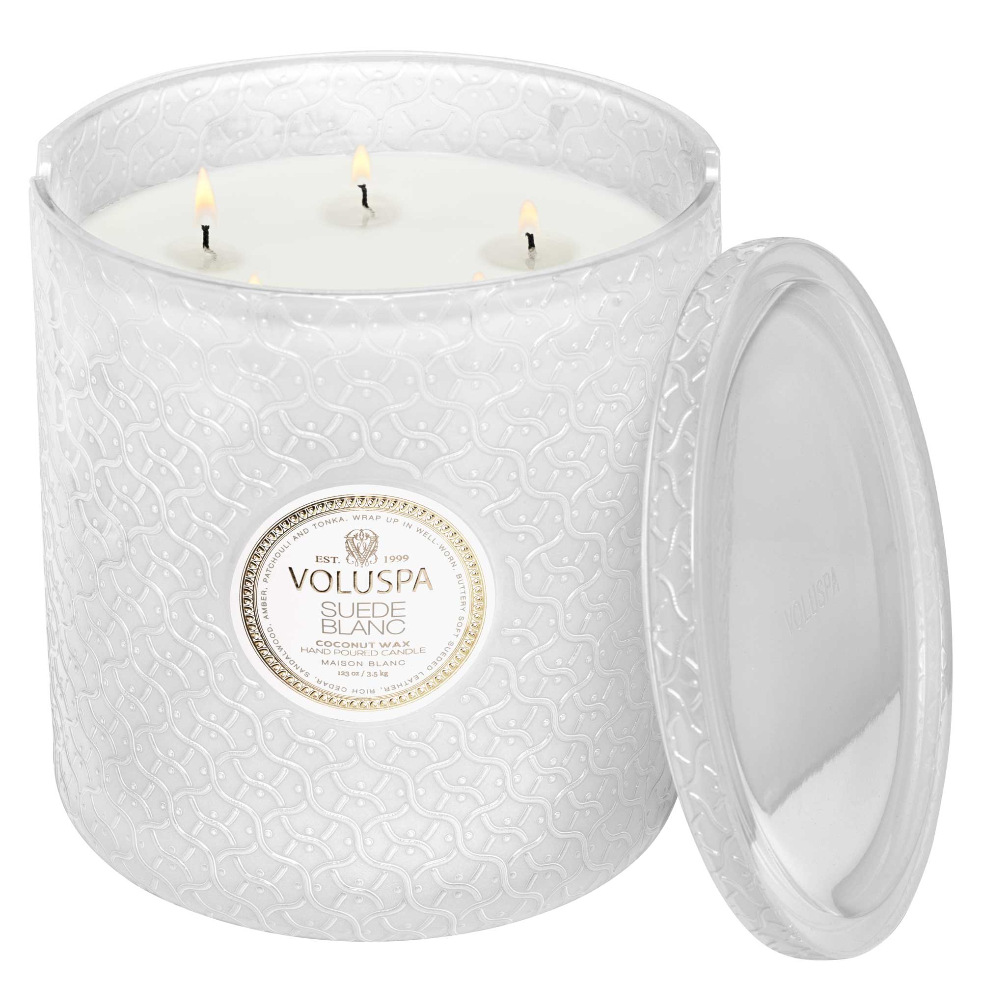 Suede Blanc - 5 Wick Hearth Candle