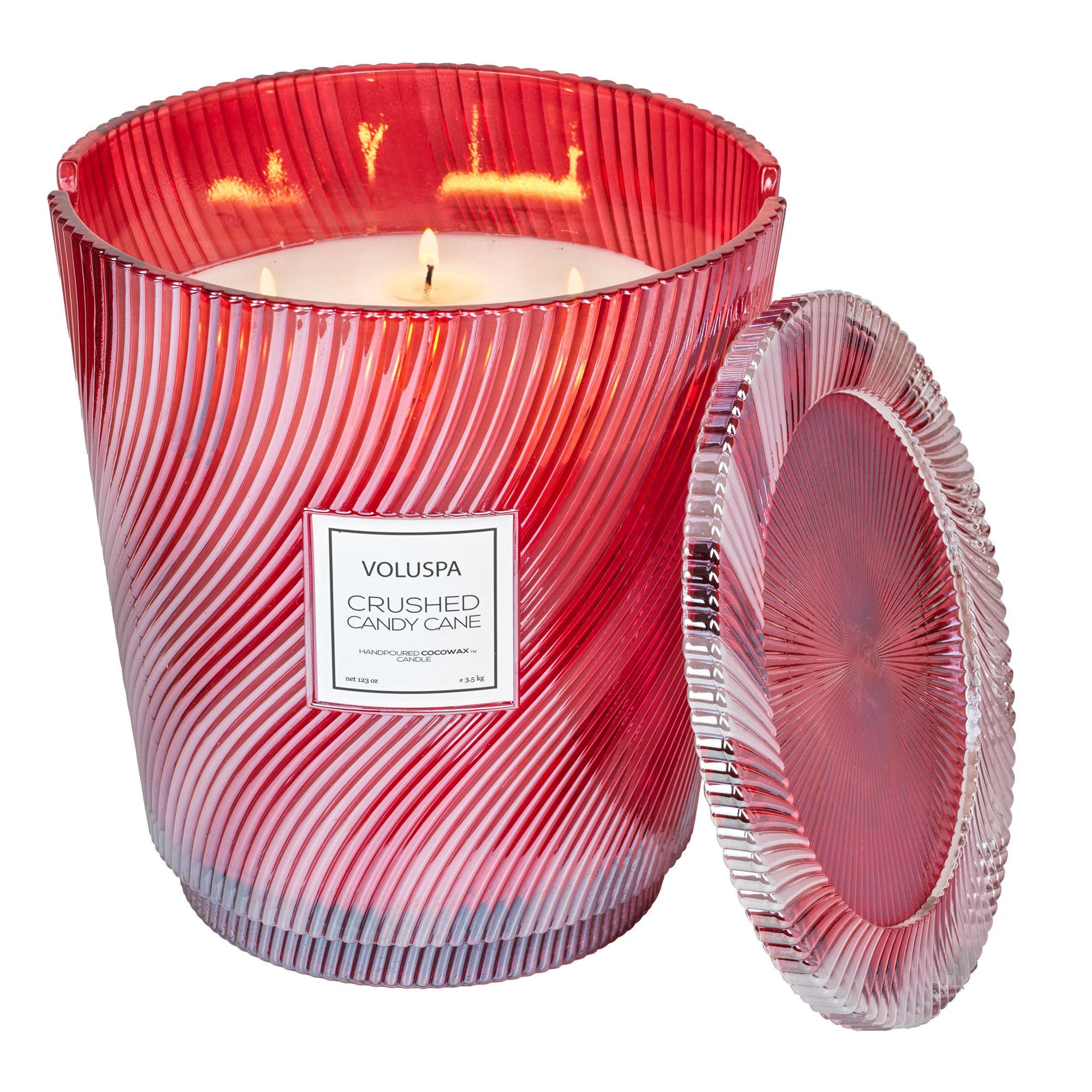 Crushed Candy Cane - 5 Wick Hearth Candle