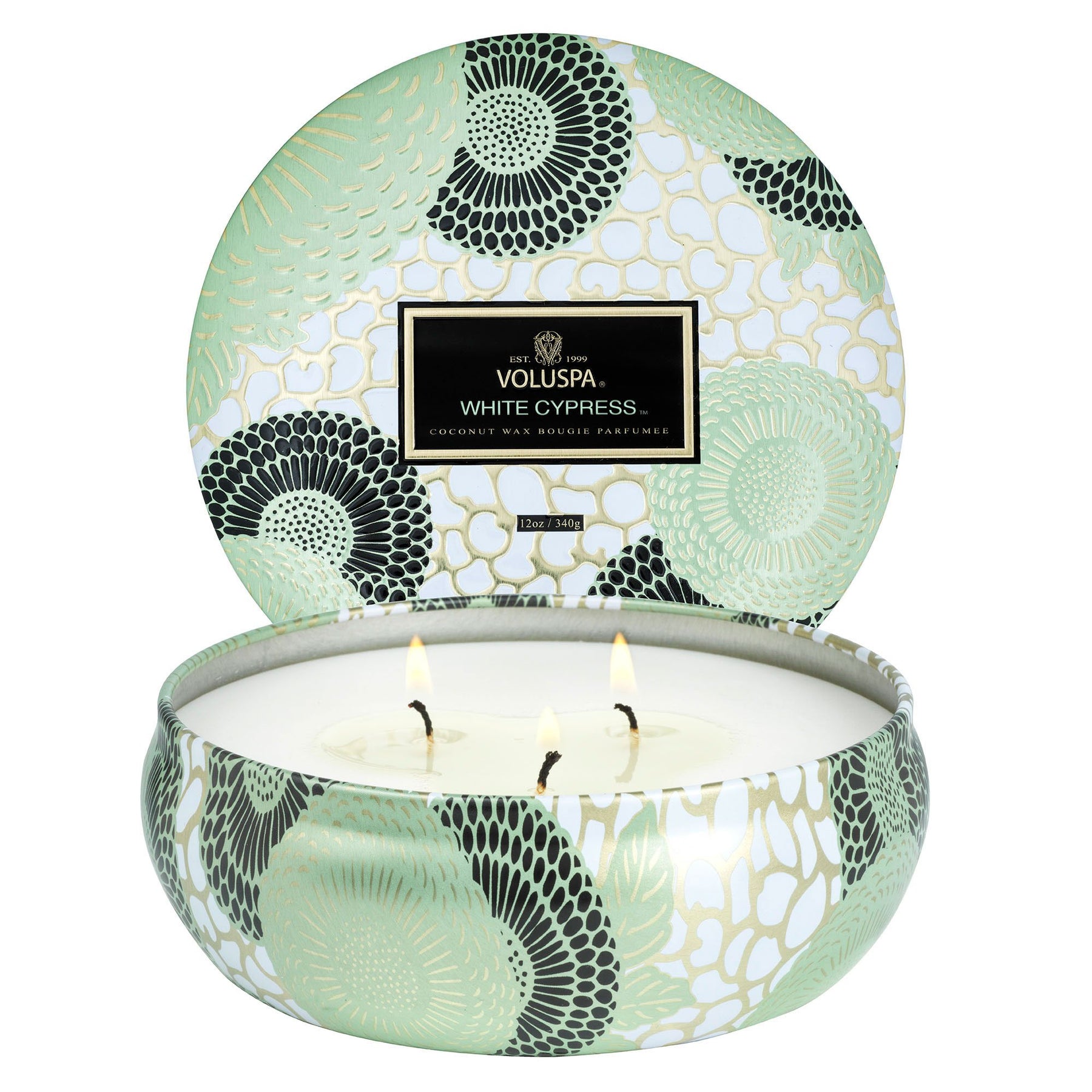 White Cypress - Seasonal 3 Wick Tin Candle