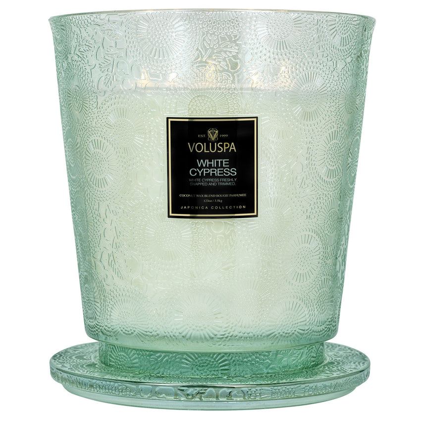 White Cypress - 5 Wick Hearth Candle