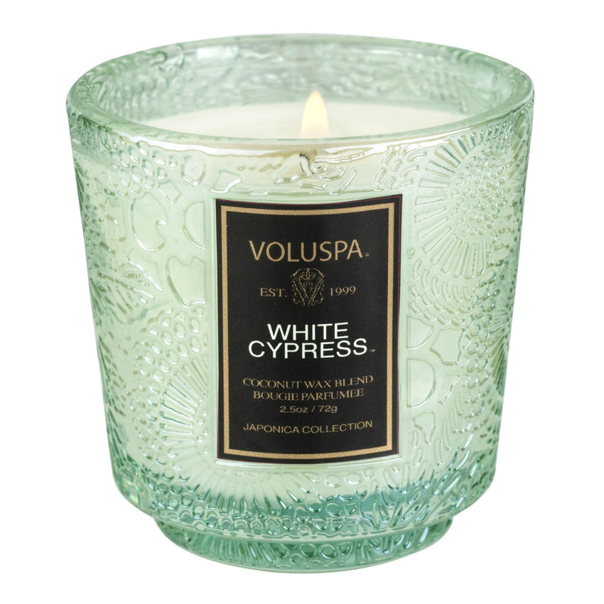 White Cypress - Petite Pedestal Candle