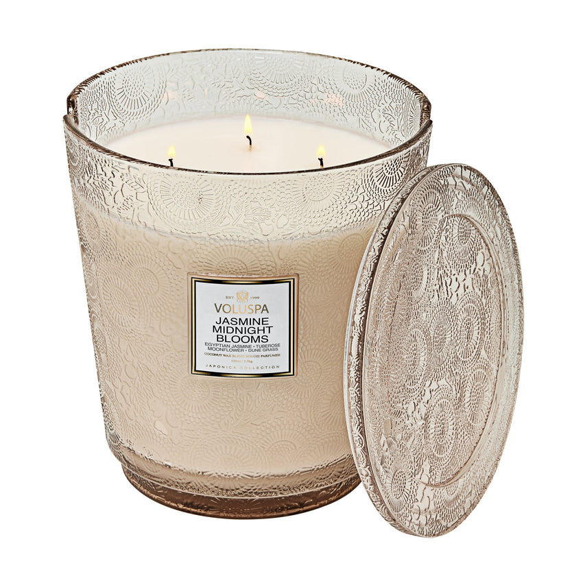 Jasmine Midnight Blooms - 5 Wick Hearth Candle