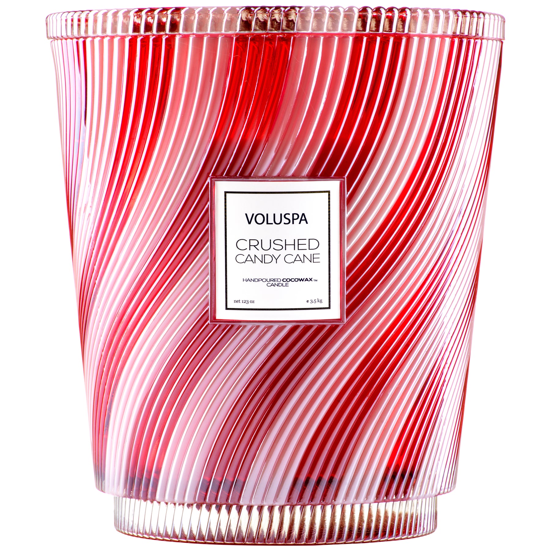 Crushed Candy Cane - Limited Edition Hearth 5 Wick Glass Candle