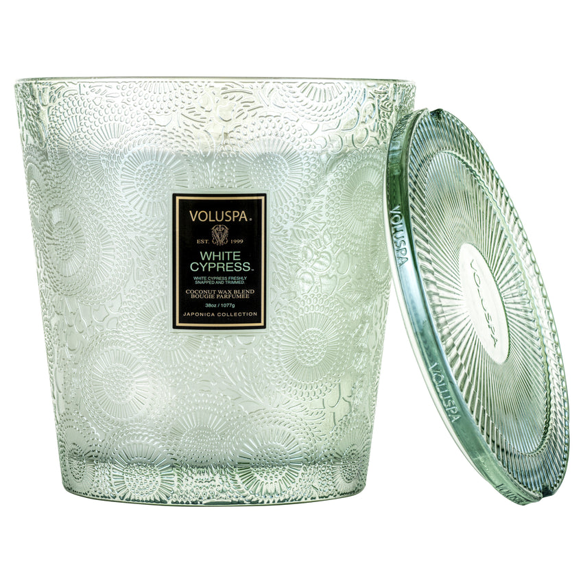 White Cypress - 3 Wick Hearth Candle